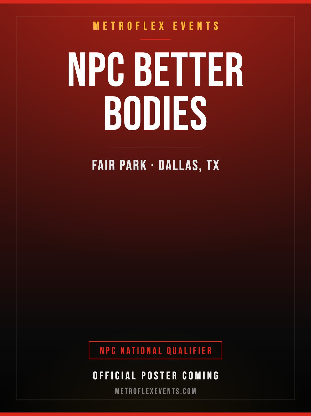 Better Bodies 2027 Event Poster