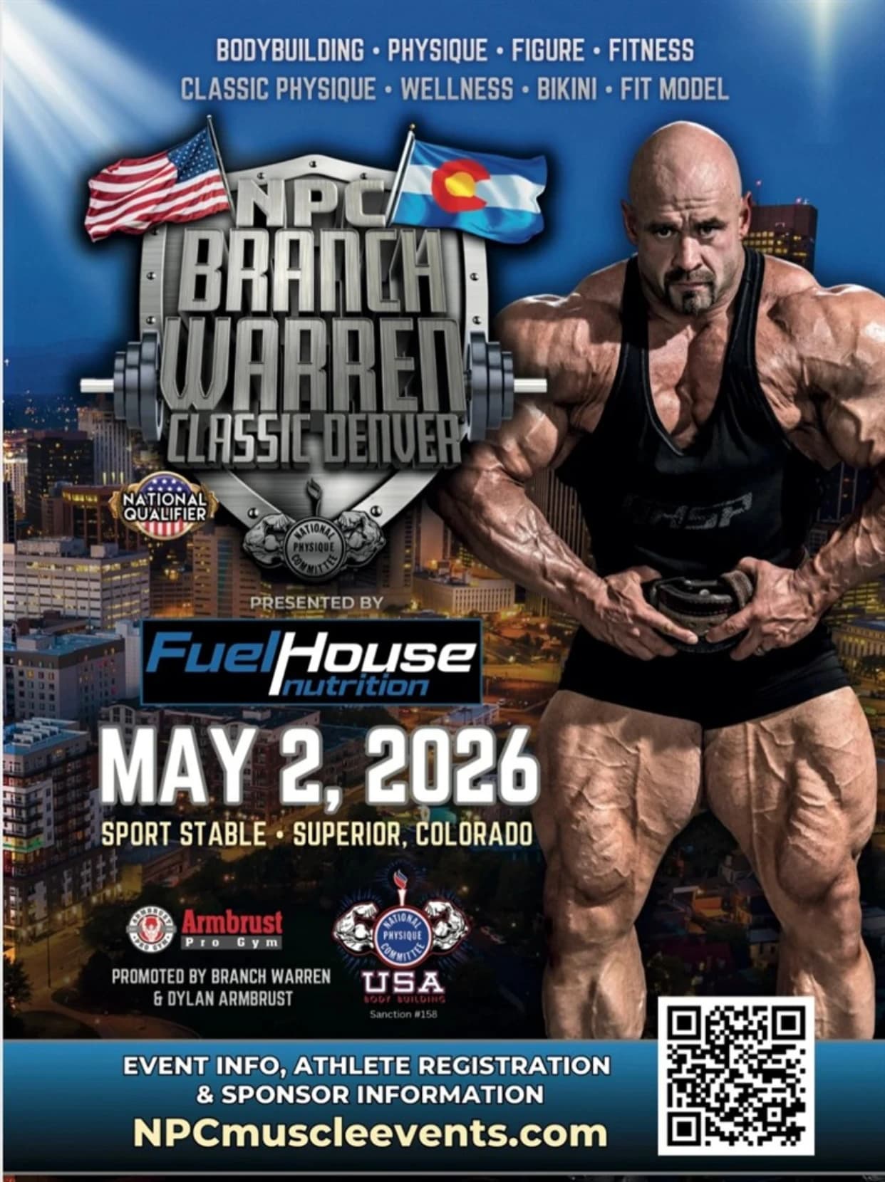 NPC Branch Warren Classic Denver 2026 poster