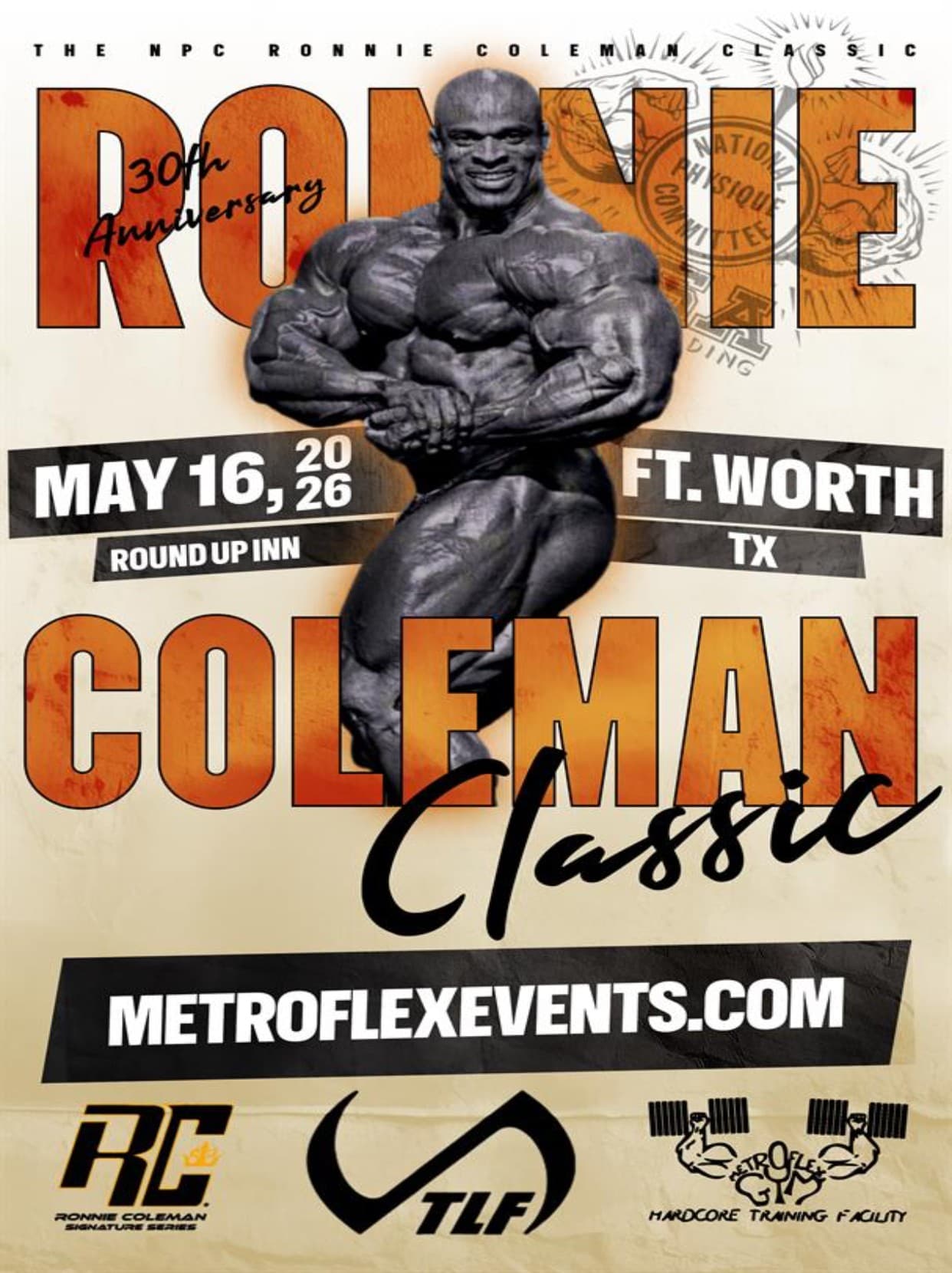 NPC Ronnie Coleman Classic 2026 poster